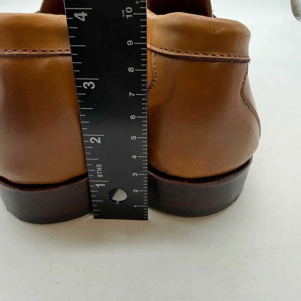 Allen Edmonds Schreier Tan Leather Tassel Loafers Mens 12 B 50192 Dress Shoes
